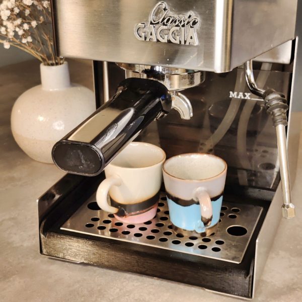 il_fullxfull.4690868373_qvd8.jpg Low Profile Abtropfschale für Gaggia Classic mit Tassenrost